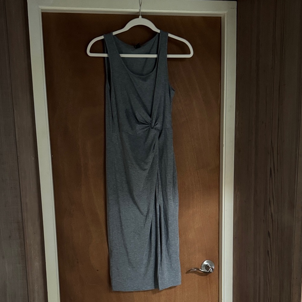 SHEIN Gray Midi Dress